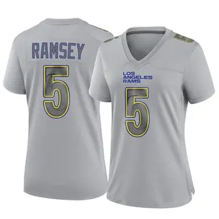 Game Women's Jalen Ramsey Los Angeles Rams Nike Jalen ey Atmosphere Fashion Jersey - Gray
