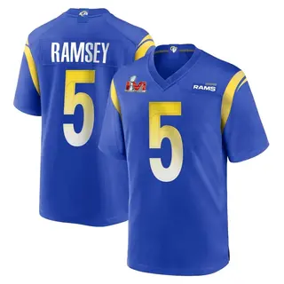 Game Youth Jalen Ramsey Los Angeles Rams Nike Jalen ey Alternate Super Bowl LVI Bound Jersey - Royal