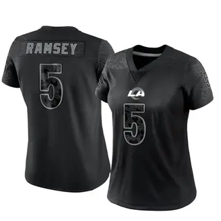 Limited Women's Jalen Ramsey Los Angeles Rams Nike Jalen ey Reflective Jersey - Black